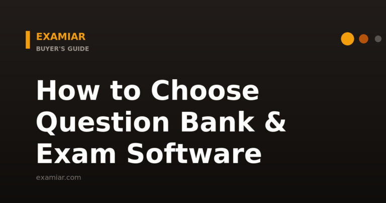 How to choose exam software — Examiar