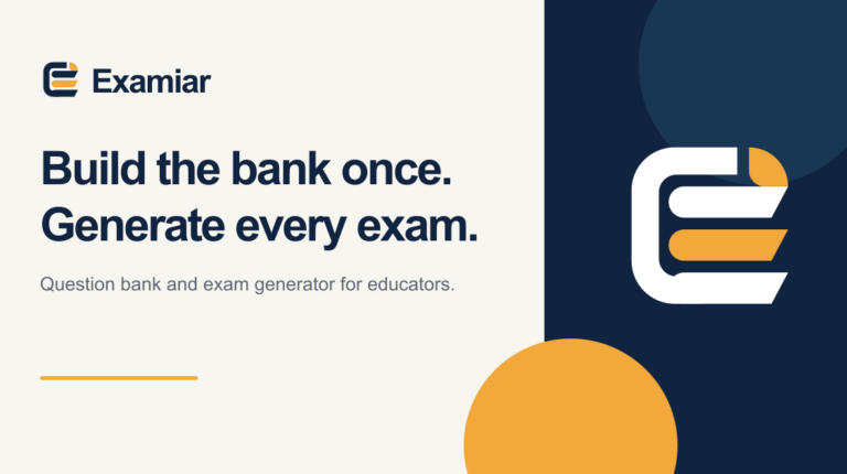 Examiar question-bank and exam-paper workflow